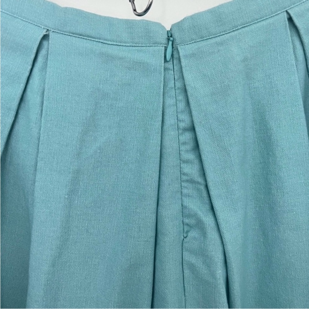🍑 Jason Wu 10 Skirt Belize Blue Pleated Striped 20th Anniversary Retro Preppy - Picture 4 of 13